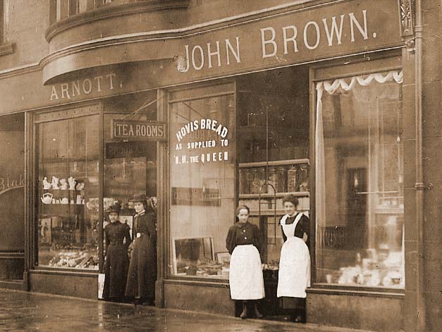Bakery in Moss Road, Kilmacolm, Scotland circa 1900