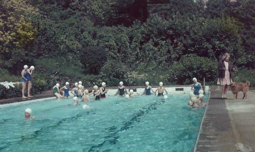 The swimming pool at Hampton House c. G Taylor