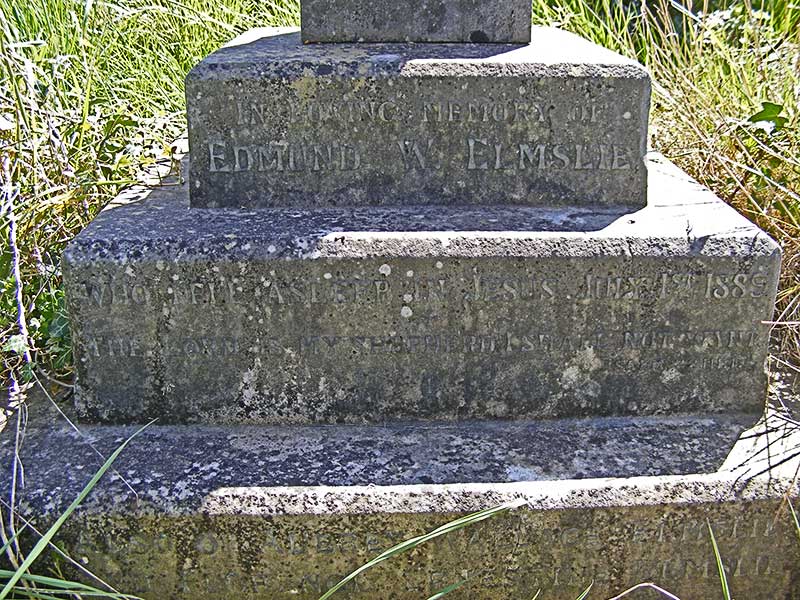 Elmslie inscription