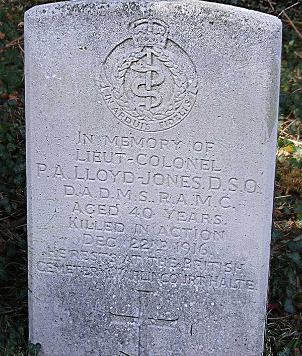 Memorial to Percy Arnold Lloyd-Jones