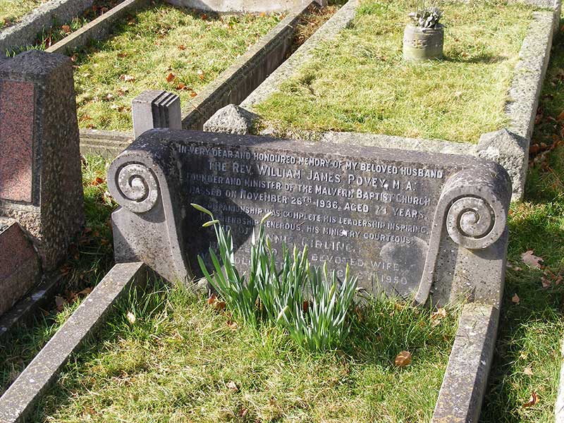 Grave of Rev William Povey