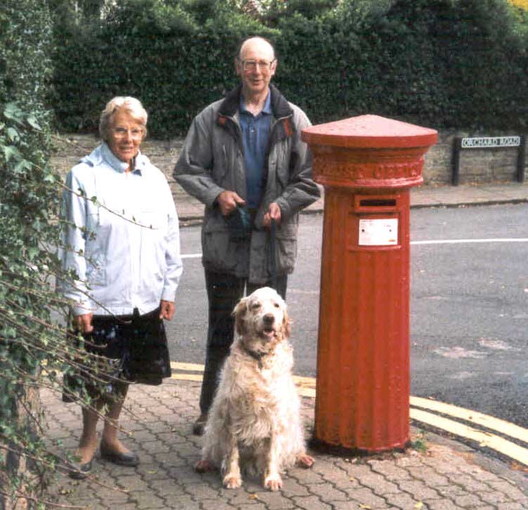 Victorian post box at south end of Orchard Road Great Malvern