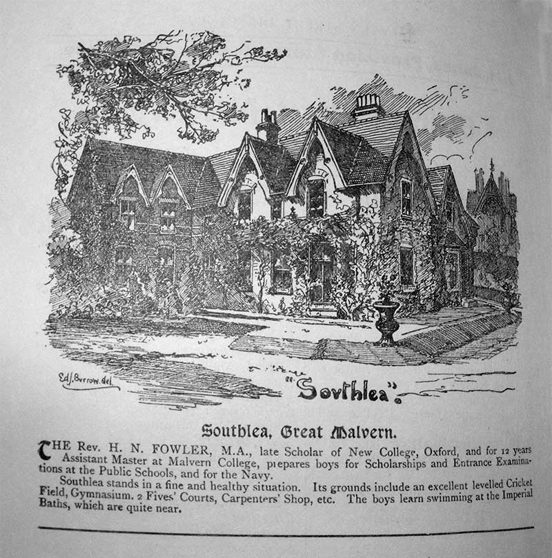 Advertisement for Southlea 1901